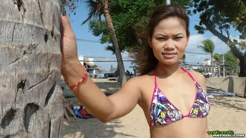 Thai Babe Poses in a Bikini on the Beach – photo 13 of 17