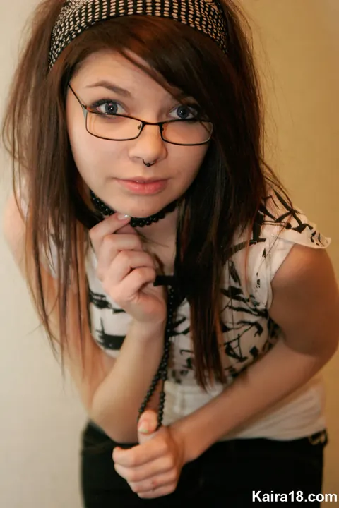 Skinny Czech Brunette Takes Off Her Glasses While Undressing – photo 3 of 15