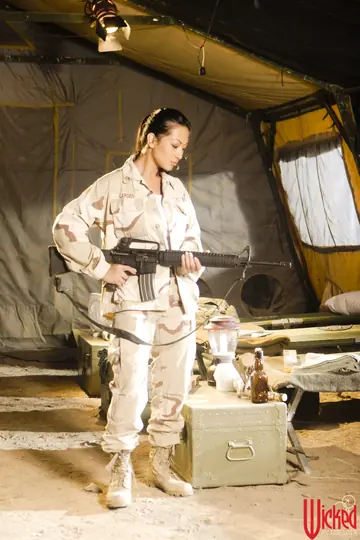 Gianna Lynn – Filipina in an Army Uniform Teases Her Big Tits