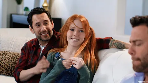 Madi Collins: Skinny Redhead Takes Double Penetration in a Threesome – photo 3 of 20
