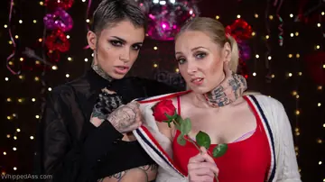 Leigh Raven – Blonde Women in Bondage Lick and Finger Each Other