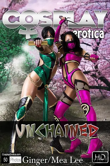 Mea Lee – Thick Latina and Busty Brunette Share a Dildo in Costumes