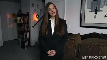 Mindi Mink – Busty Mature Brunette Toys Her Pussy in Stockings and Skirt