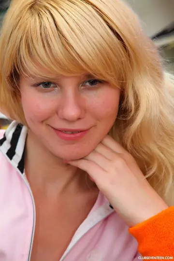 Vikki C – European Blonde in Panties and Socks Fingers Her Pussy