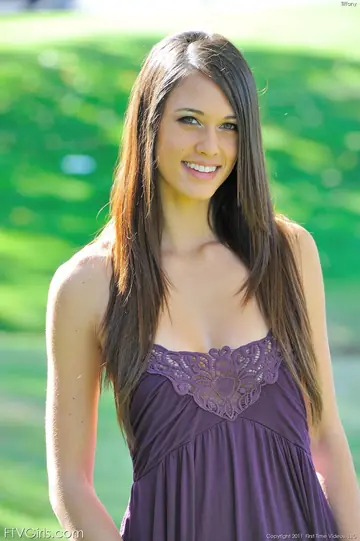 Tiffany Thompson – Tall Slim Brunette Strips Out of Her Dress Outdoors