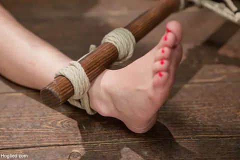 Jessi Palmer: Petite Redhead in Rope Bondage Plays with a Dildo – photo 4 of 21