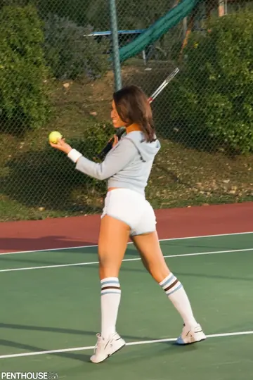 Kristina Rose – Two Latina MILFs Finger and Lick Pussy on the Tennis Court