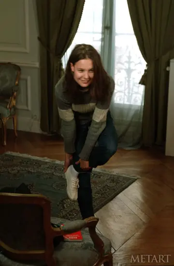 European Woman in Panties Spreads Her Hairy Pussy