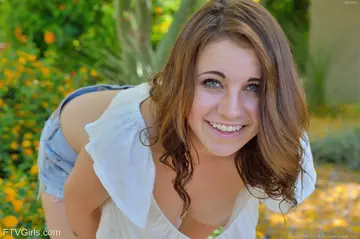 Busty Brunette Uses Vegetable Dildo Anally Outdoors