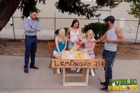 Chloe Couture: Blonde and Brunette Latinas Give a Handjob Outdoors – photo 3 of 20