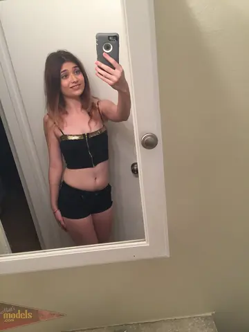 Ariel Mcgwire – Petite Brunette Strips Out of Her Shorts in the Bathroom