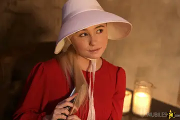 Carolina Sweets – Blonde MILF in Cosplay Fucks a Partner as Wife Watches