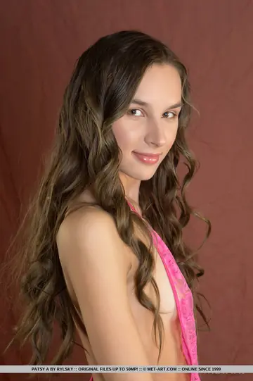 Patsy A – European Brunette Strips Out of Her Dress and Spreads Her Shaved Pussy and Ass