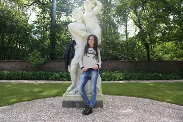 Daniela Rose – European Brunette Flashes Her Tits and Pussy Then Strips Naked Outdoors