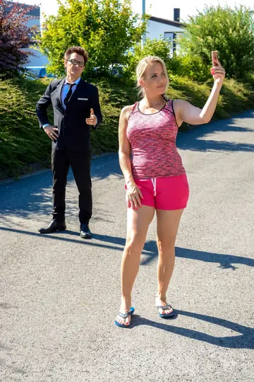 Julia Pink – Busty European MILF Sucks and Fucks Outdoors Before Sauna