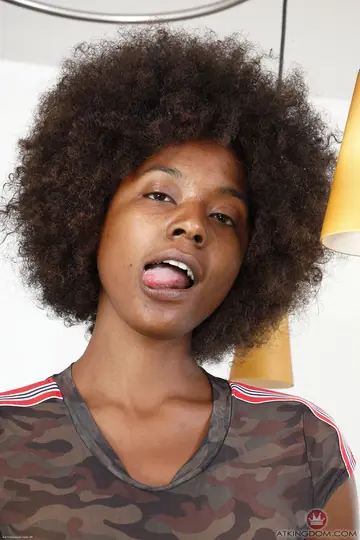 Tall Ebony MILF Flaunts Her Hairy Pussy and Asshole