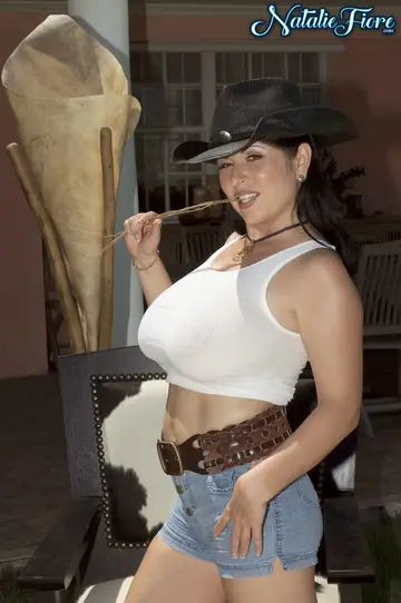 Natalie Fiore – Busty French MILF in Costume Fingers Herself and Spreads Her Legs