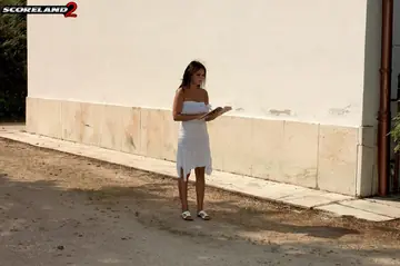 Jasmine Black – Busty Blonde and Brunette Lesbians in Skirts Outdoors