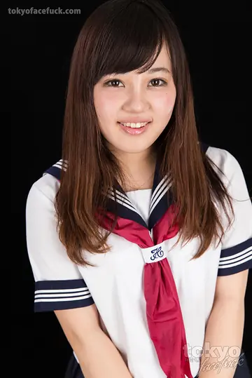 Japanese Woman in a Skirt Sucks Cock and Takes a Facial