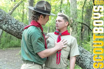 Older Man Disciplines and Fucks a Twink in the Forest