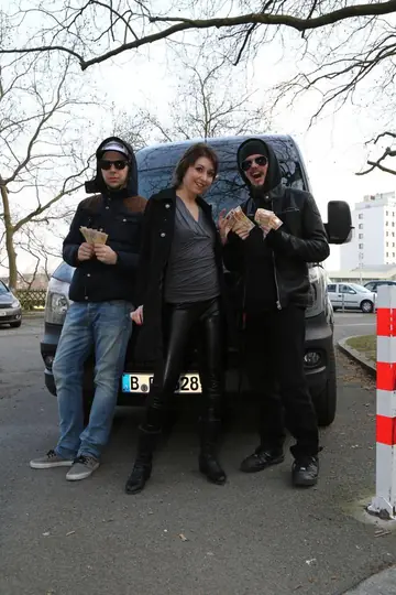 Meggie Marika – European Brunette in Boots Takes BBC and a Creampie Outdoors