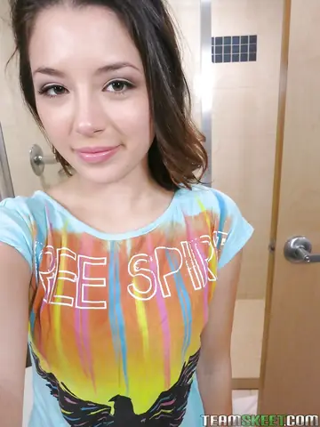 Daisy Haze – Tattooed Asian Brunette Reveals Her Natural Tits in a Selfie