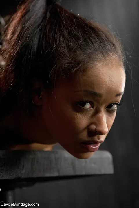Skin Diamond: Ebony MILF Endures Device Bondage and Vibrator Play – photo 12 of 21
