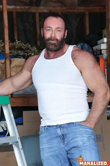 Two Hairy Men Kiss and Suck Each Other Off