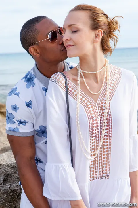 Belle Claire: Tall Czech Blonde Takes Interracial Anal on the Beach – photo 19 of 21