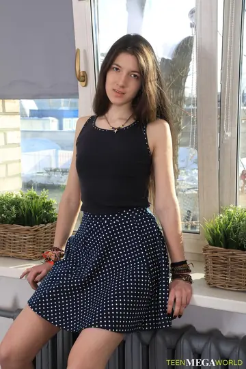 Slim European Brunette Drops Her Skirt for a Blowjob and Toy Play in Heels