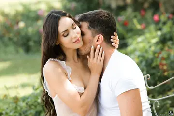 Lilu Moon – Brunette with Natural Tits Rides Cowgirl and Takes Anal Doggy Style Outdoors