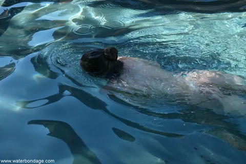 Brooke Bound: Mature Blonde and Brunette MILFs Explore Bondage by the Pool – photo 4 of 20