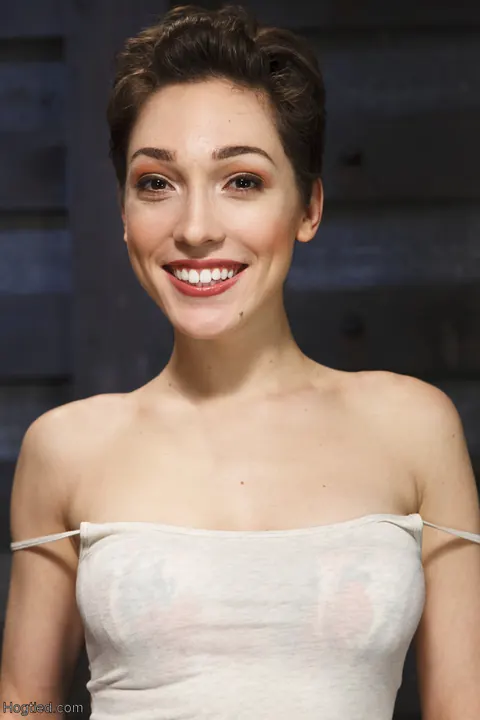 Lily LaBeau: Tall Short-Haired Blonde in Rope Bondage Plays with a Vibrator – photo 1 of 21