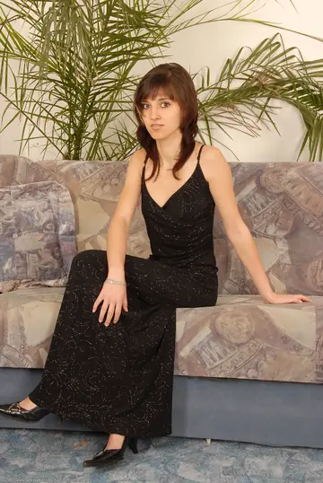 Hairy Woman Strips and Poses Nude Front and Back