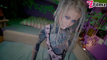 Anuskatzz – Heavily Tattooed Blonde Takes Anal While Fingering in Lingerie