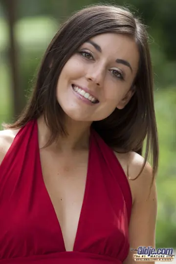 Eva Strauss – Brunette in Panties Sucks and Rides Outdoors at a Wedding