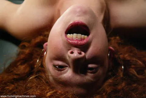 Redhead Spreads Her Pussy While Bound in BDSM Restraints – photo 17 of 21