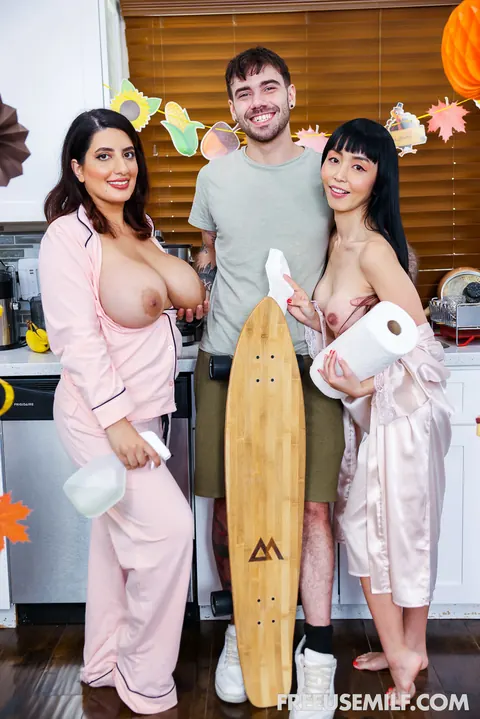 Marica Hase & Sarah Arabic: Asian MILF Teaches a Couple in a Threesome – photo 3 of 20