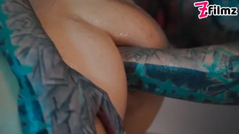 Anuskatzz: Two Tattooed Brunettes Fist and Lick in the Bathroom – photo 8 of 16