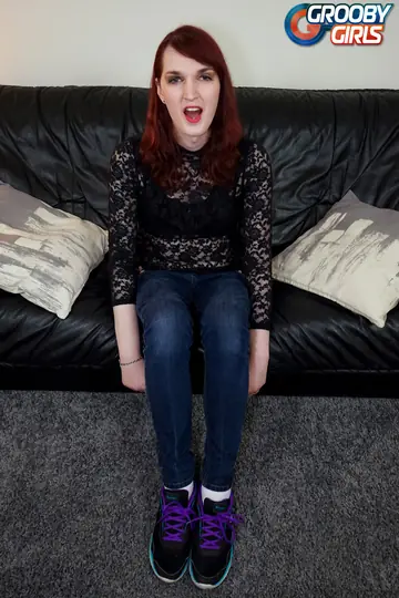 Trans Woman Unbuttons Her Jeans and Stands Fully Nude
