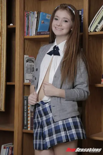 Ava Sparxx – Brunette in a Skirt and Socks Takes Anal Missionary for a Creampie