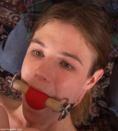 Melissa Ashley: Tattooed Brunette Bound and Spread in BDSM Session – photo 3 of 20