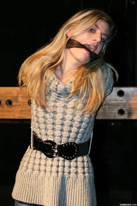 Blonde Bound and Gagged with Ropes While Nude – photo 9 of 16