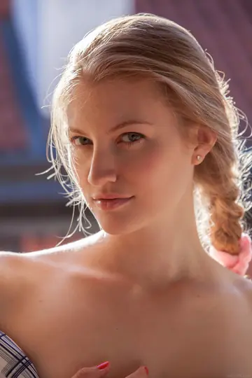 Tall Ukrainian Blonde Displays Her Body Nude