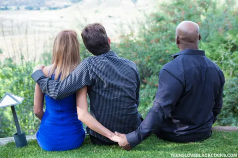 Tanner Mayes: Busty Brunette Rides BBC in Interracial Cuckold Session – photo 1 of 14