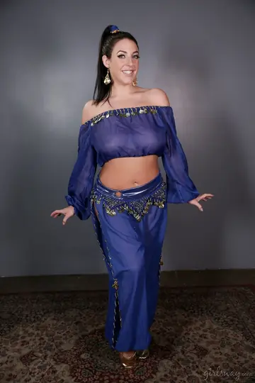 Angela White – Tattooed Brunette MILF Shows Her Big Natural Tits
