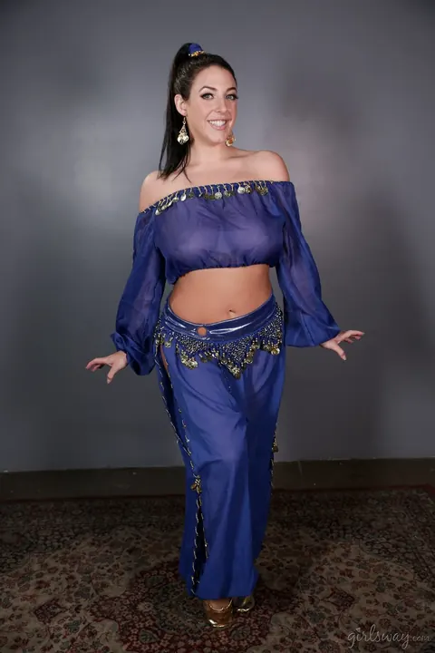 Angela White: Tattooed Brunette MILF Shows Her Big Natural Tits – photo 1 of 15