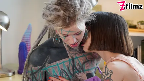 Silvia Soprano: Two Tattooed Brunettes Share Lesbian Anal with a Dildo – photo 7 of 16