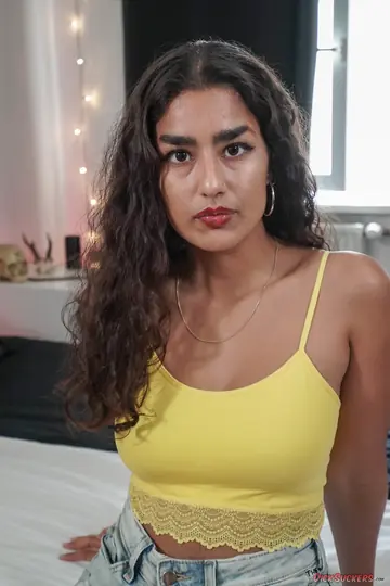 Luna Silver – Busty Asian Brunette Strips Out of Her Shorts for Big Cock Sex
