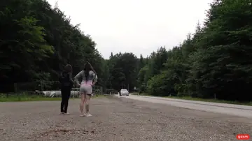 Adrienne Kiss – Petite German MILF Joins a Foursome Outdoors